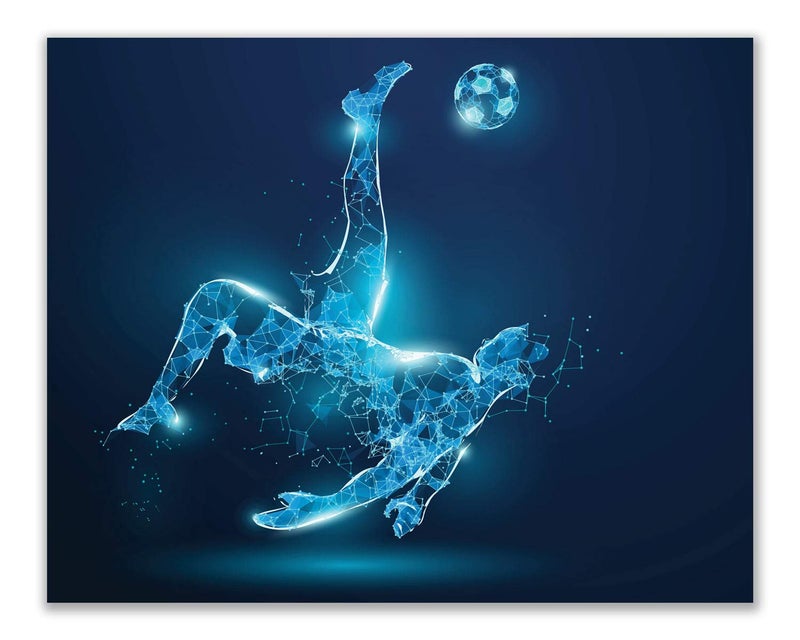 Summit Designs Soccer Wall Art Prints,Set of 4 (8x10) Unframed Soccer Posters,Soccer Room Decor For Men Kids Teenagers,Soccer Poster Set For Bedroom Man Cave,Soccer Wall Decor,Soccer Boys Bedroom Decor,X-Ray - Image 4